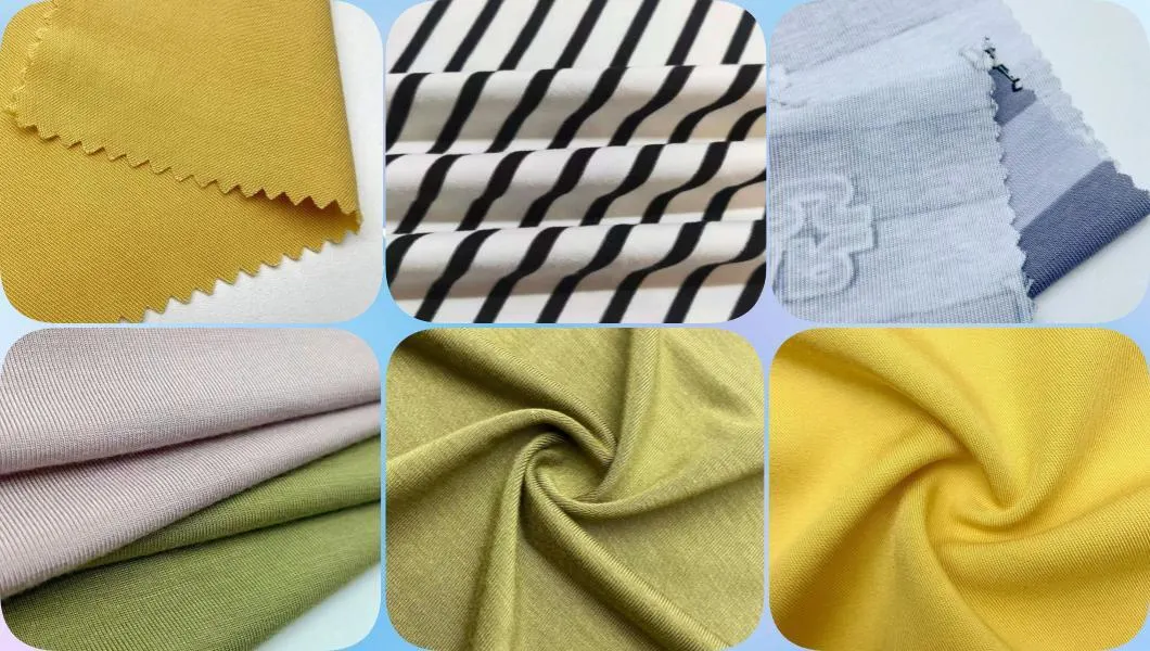 Customized Cheap Pure Bamboo Organic Cotton Feeling Solid Dyed Jacquard Woven Fabric for Shirt